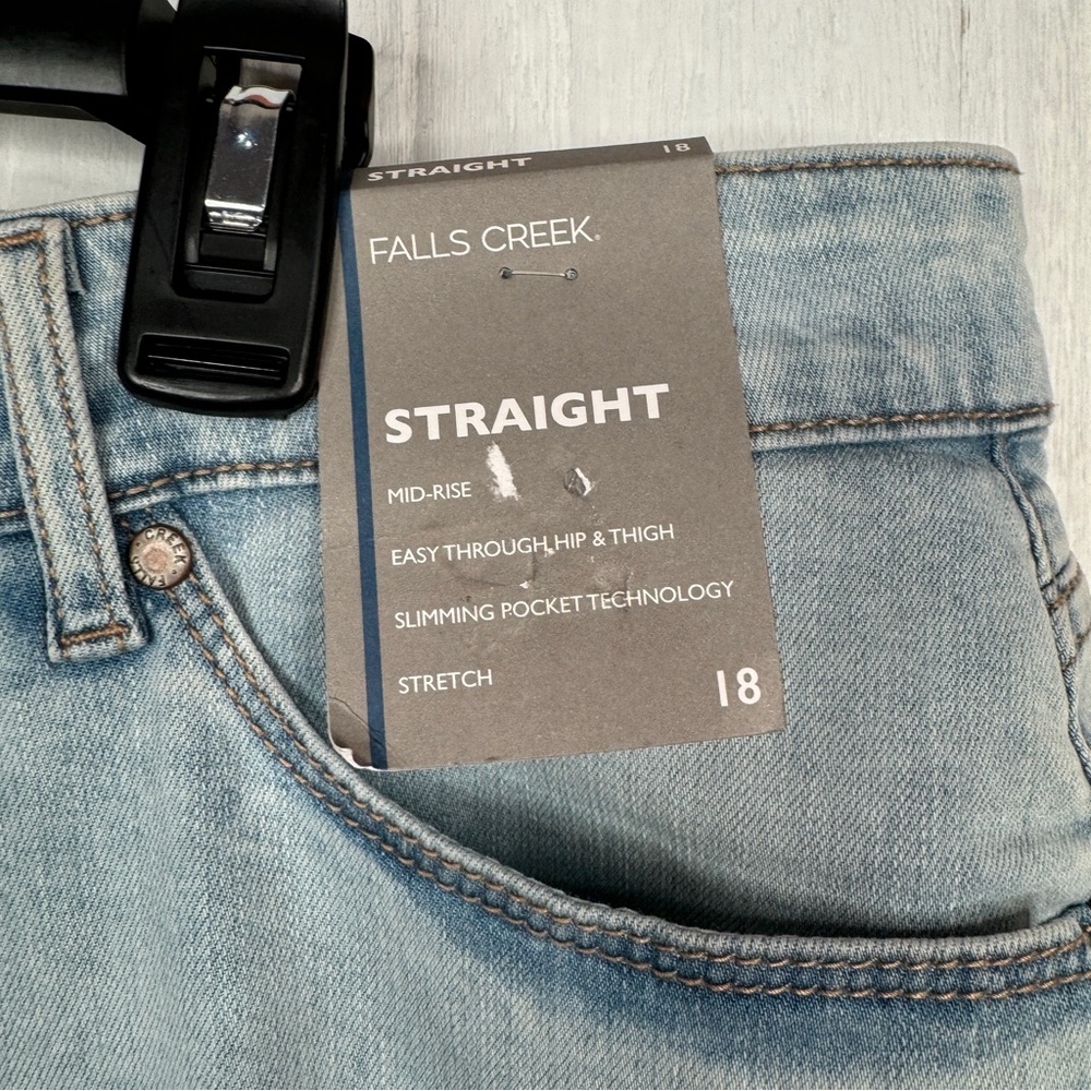 Falls Creek Straight Mid-Rise Stretch Denim Jeans - Picture 5 of 8